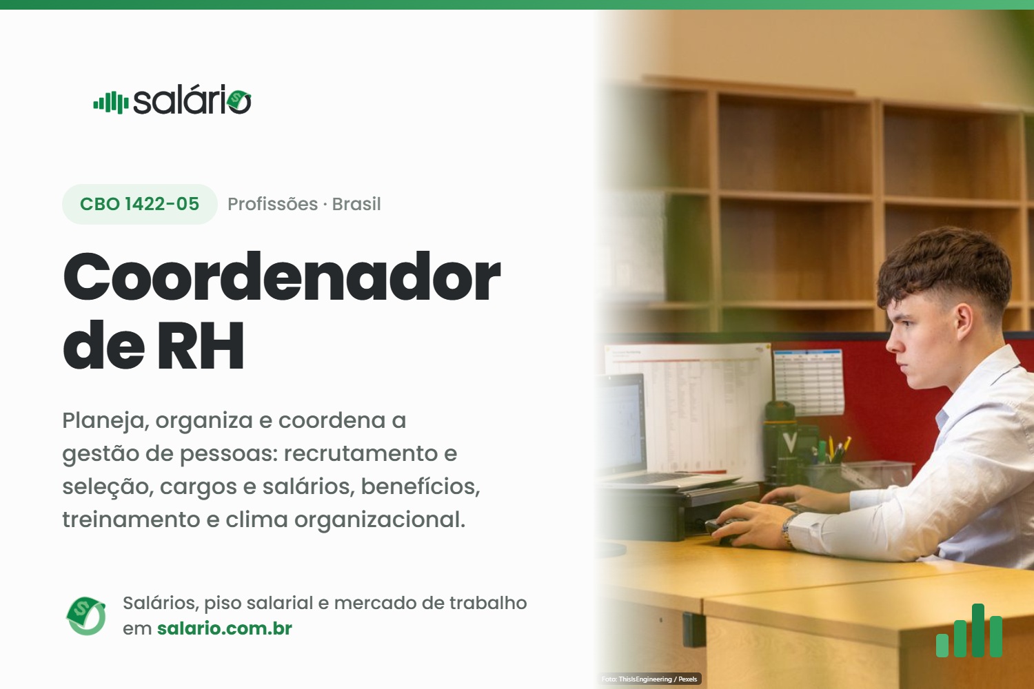 Salário e mercado de trabalho para Coordenador de Rh