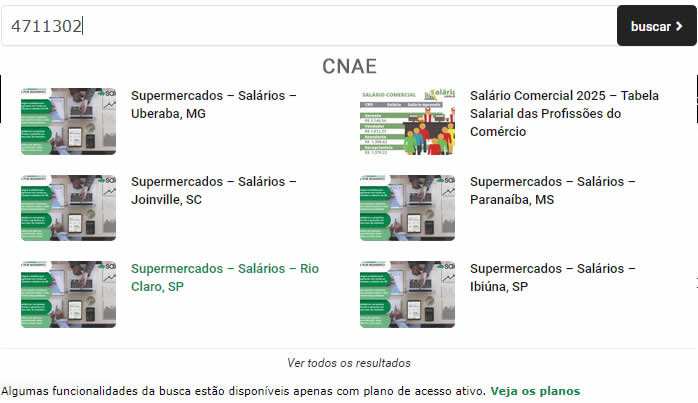 Busca por CNAE