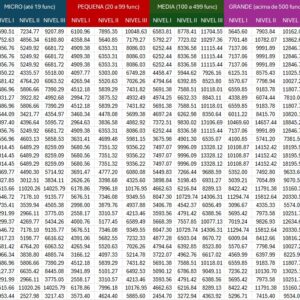 Tabela Salarial Brasil Premium
