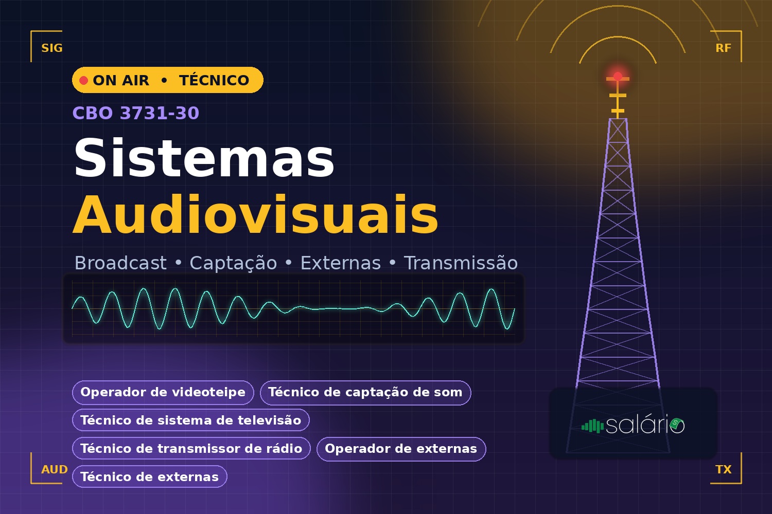 Salário e mercado de trabalho para Técnico de Sistemas Audiovisuais