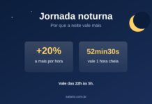 Jornada noturna: por que a hora da noite vale mais Entenda como funciona a Jornada noturna e seus direitos